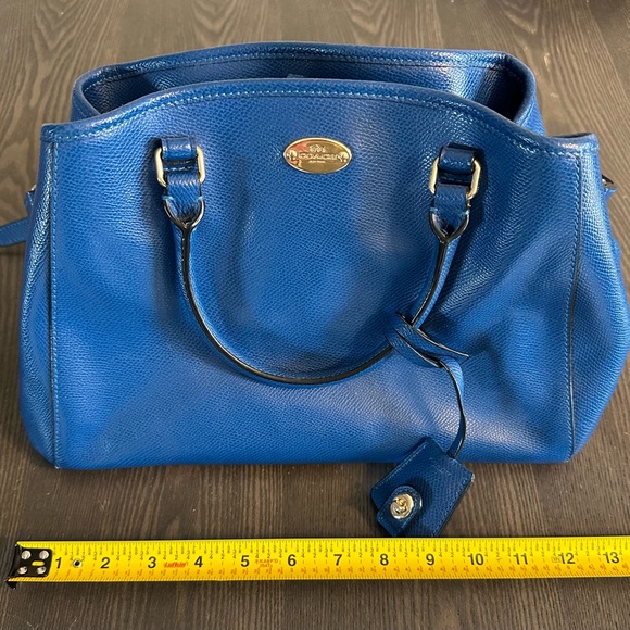 Coach blue satchel/crossbody bag - Picture 3 of 11